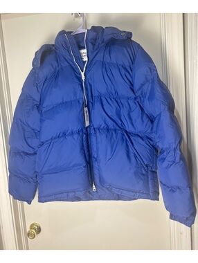 Alpine Design AD 1962 Puffer Jacket Men M Space Blue Hooded NWT $128